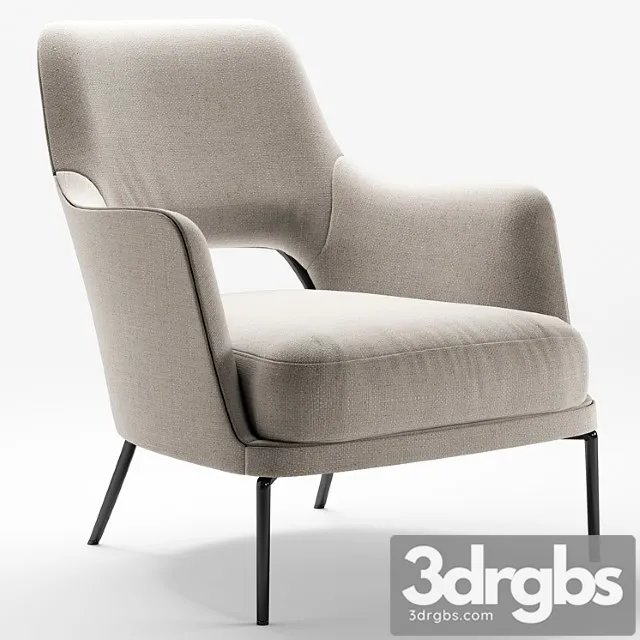 Flexform joyce armchair 3D Model Download
