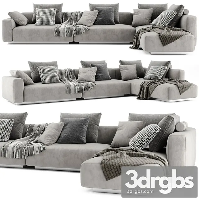 Flexform lario chaise longue sofa Flexform lario chaise longue sofa