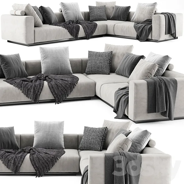 Flexform lario sofa 3D Model Flexform lario sofa 3D Model