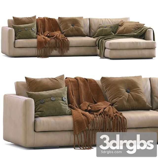Flexform Leather Sofa Magnum 1 3D Model Download Flexform Leather Sofa Magnum 1 3D Model Download