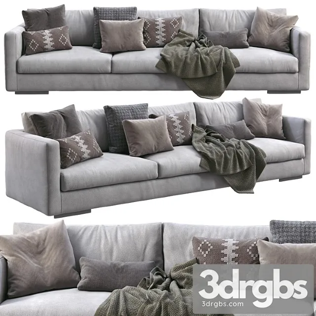 Flexform leather sofa magnum_3 2 3D Model Download Flexform leather sofa magnum_3 2 3D Model Download