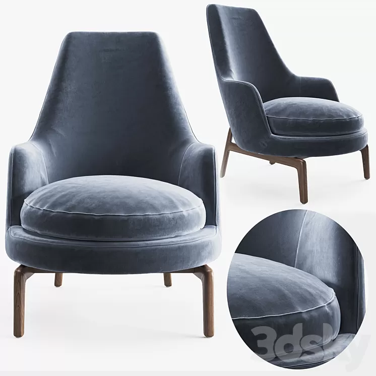 Flexform Leda Armchair 3D Model