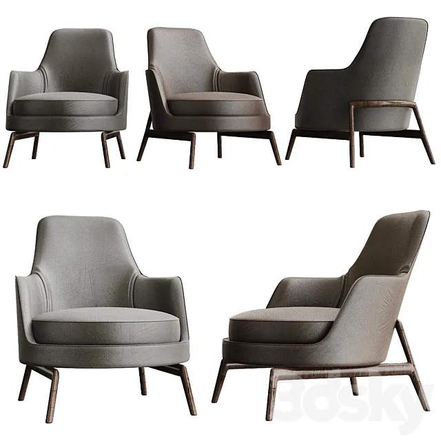 Flexform Leda Armchair 3DModel Flexform Leda Armchair 3DModel