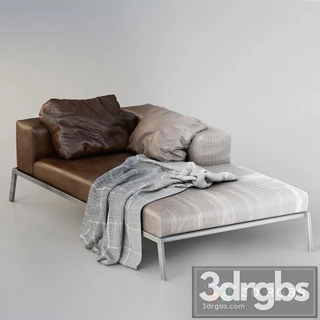 Flexform Lifesteel Chaiselounge 3D Model Download