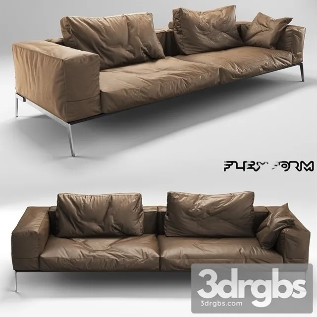 Flexform Lifesteel Sofa 01 3D Model Download Flexform Lifesteel Sofa 01 3D Model Download