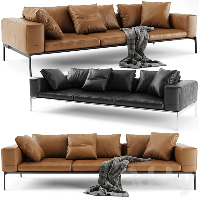 Flexform Lifesteel Sofa 3D Model