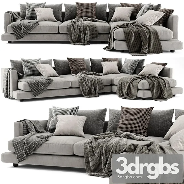 Flexform long island chaise longue sofa Flexform long island chaise longue sofa