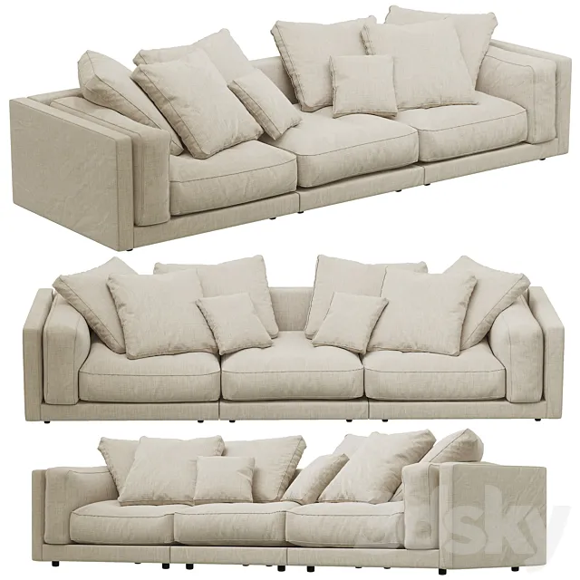 Flexform LUCIEN sofa 3DModel Flexform LUCIEN sofa 3DModel