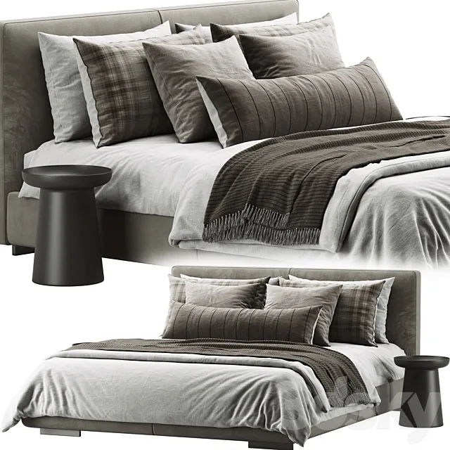 Flexform Magnum Bed 3D Model Flexform Magnum Bed 3D Model