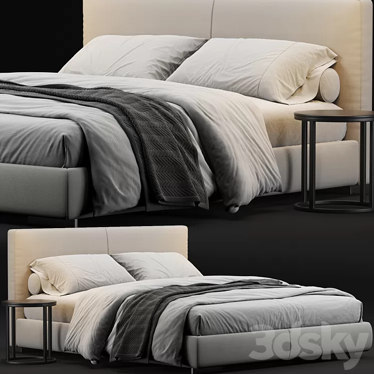 Flexform Magnum Bed 3D Model
