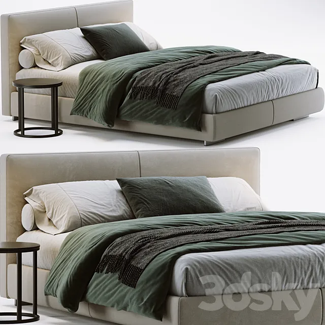 Flexform Magnum Bed 3DModel Flexform Magnum Bed 3DModel