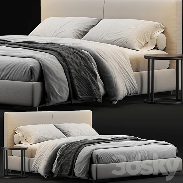 Flexform Magnum Bed 3DModel Flexform Magnum Bed 3DModel