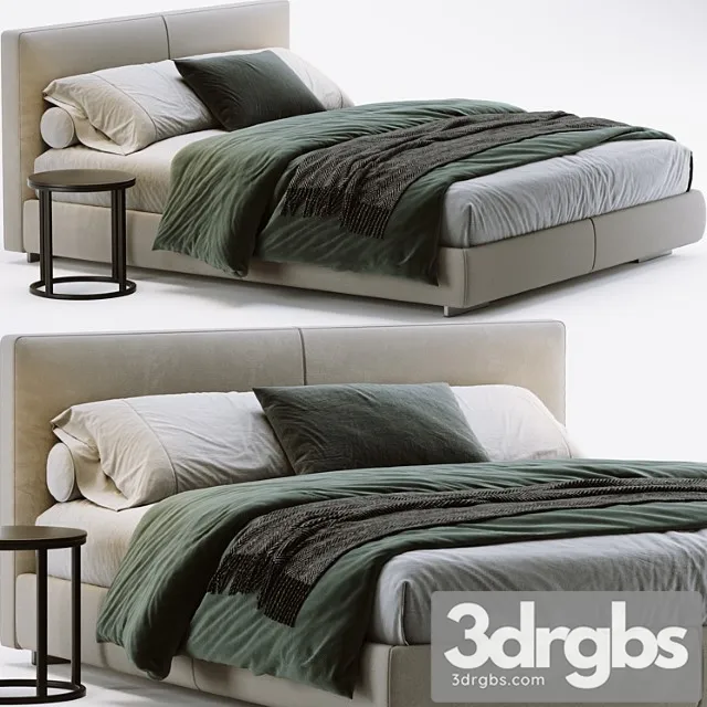 Flexform magnum bed_1 2 3D Model Download Flexform magnum bed_1 2 3D Model Download