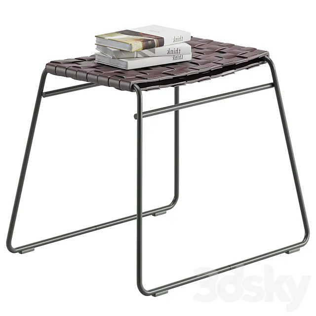 Flexform mate ottoman 3DModel Flexform mate ottoman 3DModel