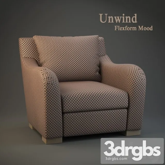 Flexform Mood Unwind 3D Model Download
