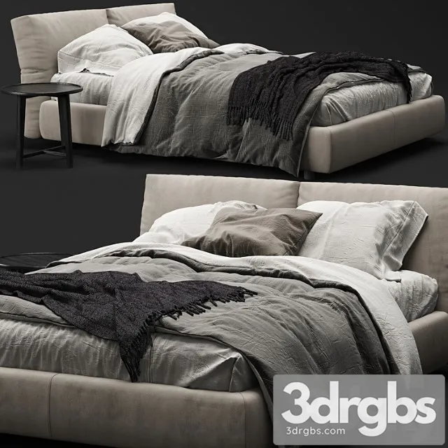 Flexform newbridge soft bed_2 2 3D Model Download Flexform newbridge soft bed_2 2 3D Model Download