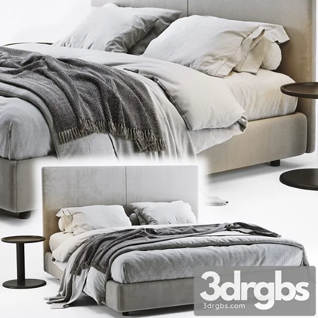 Flexform Oltre Bed 3D Model Download Flexform Oltre Bed 3D Model Download