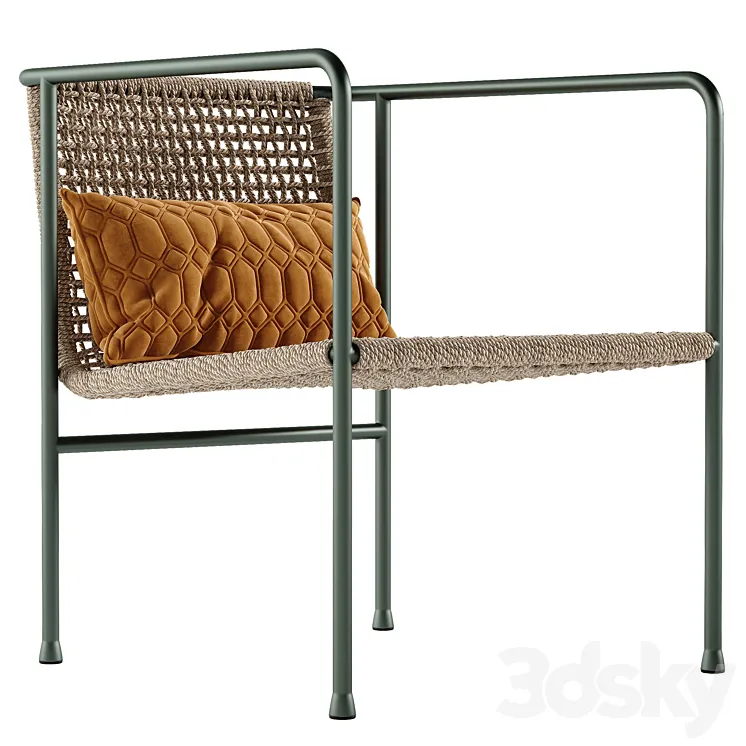 Flexform Ottavia armchair 3D Model Free Download