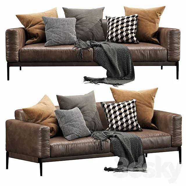 Flexform Romeo Compact 3D Model Flexform Romeo Compact 3D Model