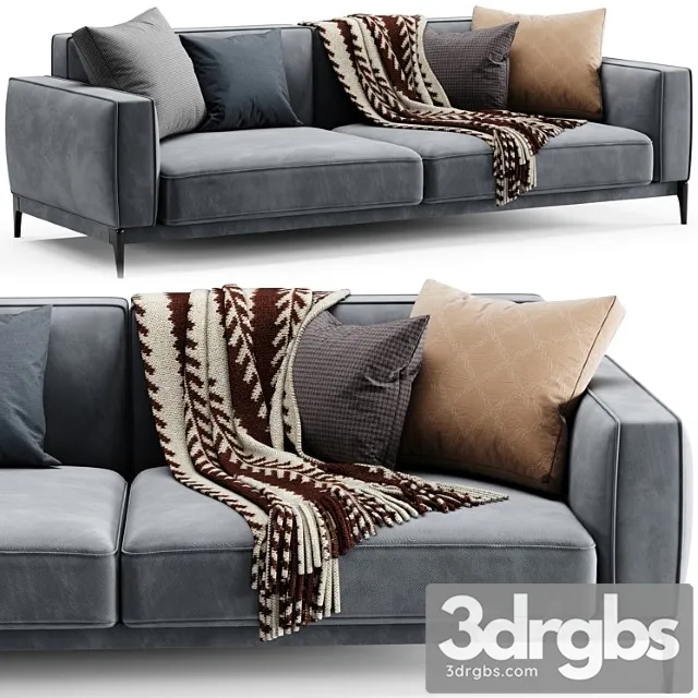 Flexform Romeo Compact Sofa 3 3D Model Download Flexform Romeo Compact Sofa 3 3D Model Download