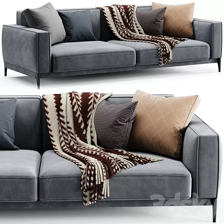Flexform Romeo Compact Sofa 3D Model