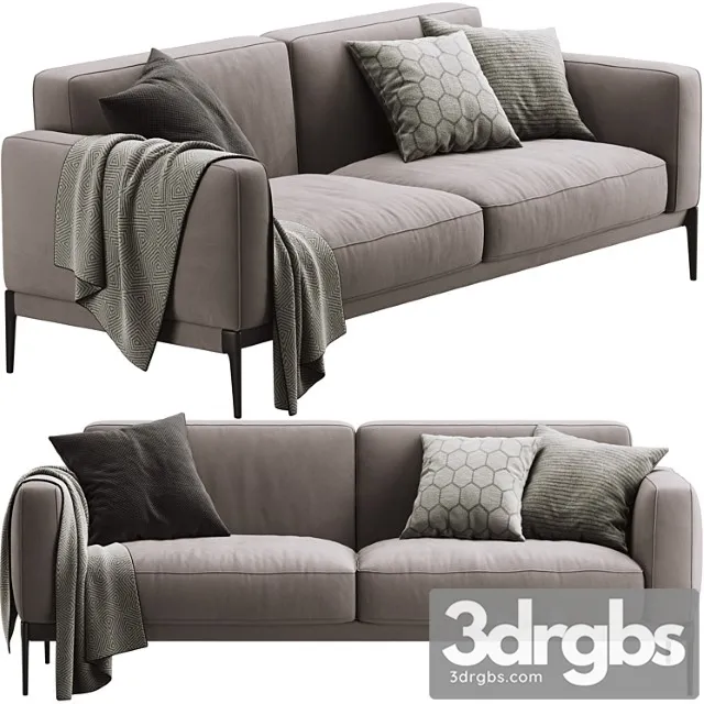 Flexform Romeo Compact Sofa 3D Model Download Flexform Romeo Compact Sofa 3D Model Download