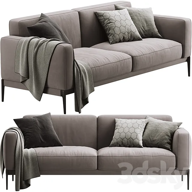 Flexform Romeo Compact Sofa 3DModel