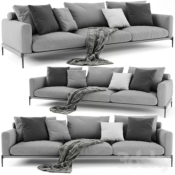 Flexform Romeo Sofa 3D Model