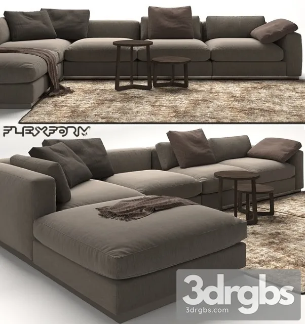 Flexform Sofa 01 3D Model Download Flexform Sofa 01 3D Model Download