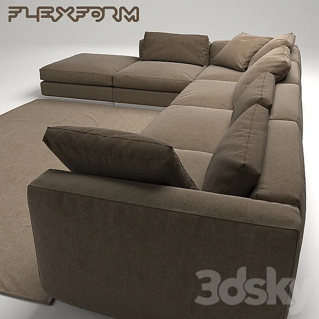 FLEXFORM sofa 3DModel FLEXFORM sofa 3DModel
