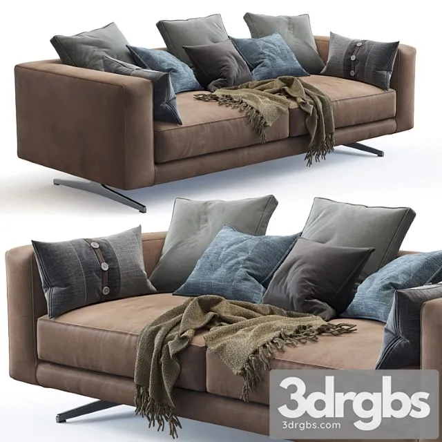 Flexform sofa campiello 2 3D Model Download Flexform sofa campiello 2 3D Model Download