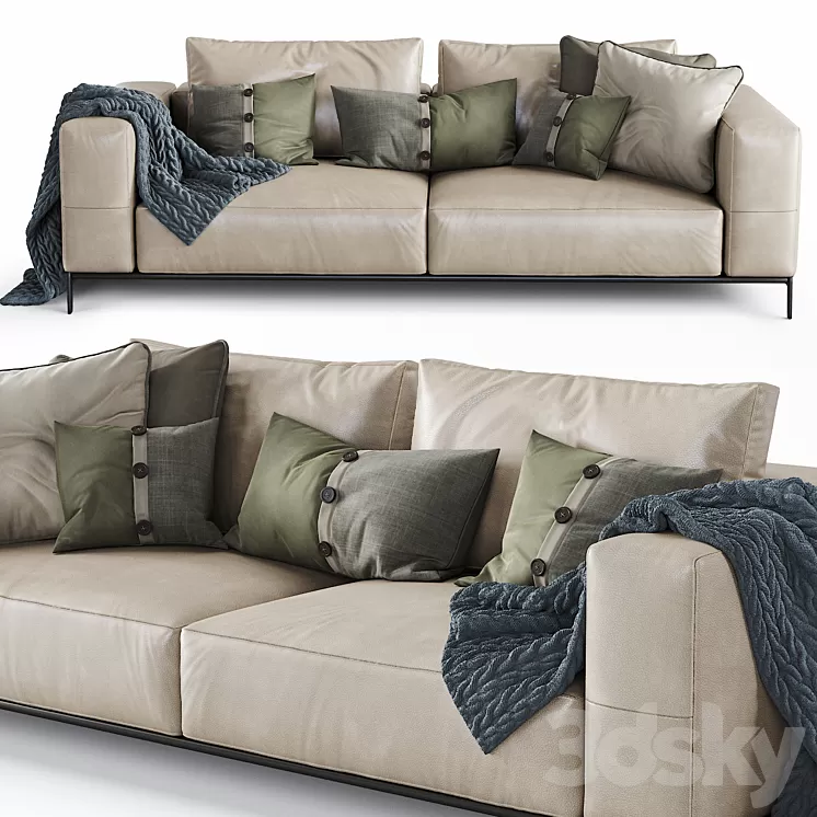 Flexform Sofa Ettore 3D Model
