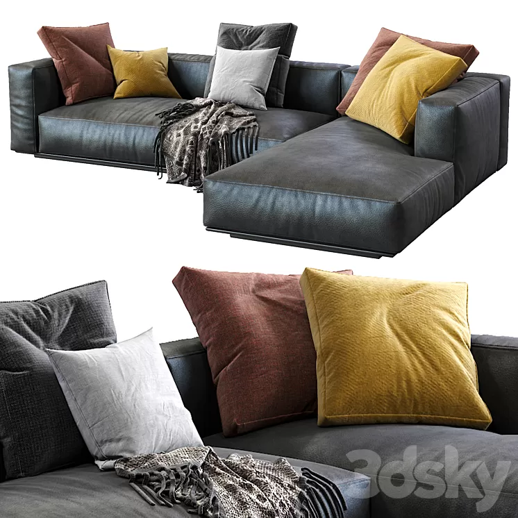 Flexform Sofa Grandemare 3D Model