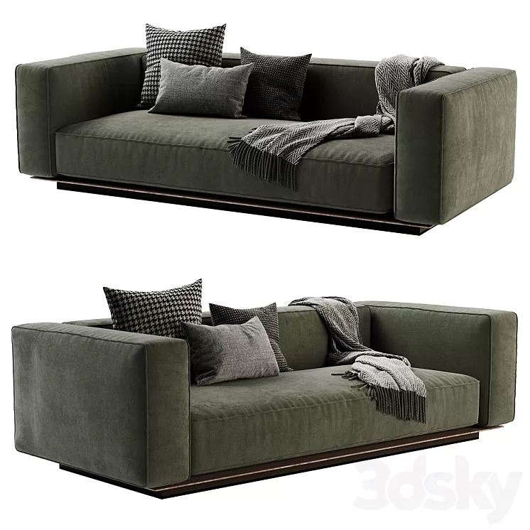 Flexform sofa grandemare 3D Model Flexform sofa grandemare 3D Model