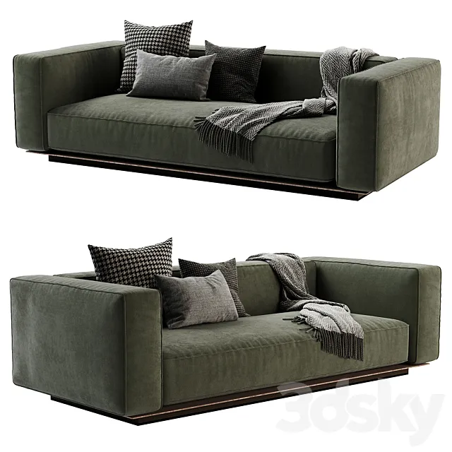 Flexform sofa grandemare 3D Model Flexform sofa grandemare 3D Model