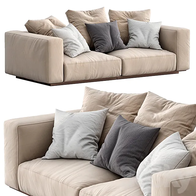 Flexform Sofa GRANDEMARE 3DModel Flexform Sofa GRANDEMARE 3DModel