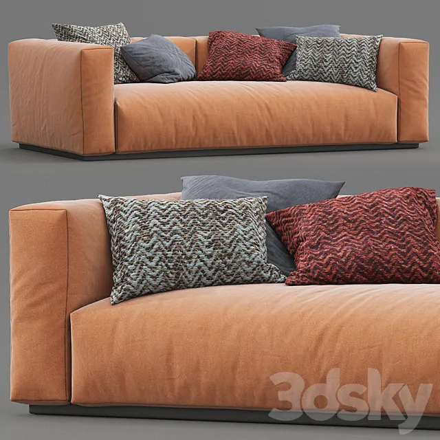 Flexform sofa lario 3D Model Flexform sofa lario 3D Model