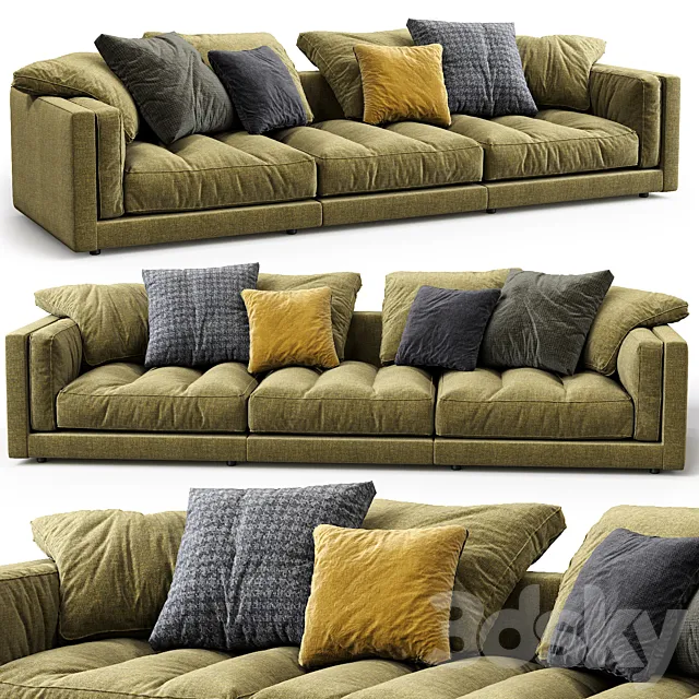 Flexform Sofa Lucien 3DModel Flexform Sofa Lucien 3DModel