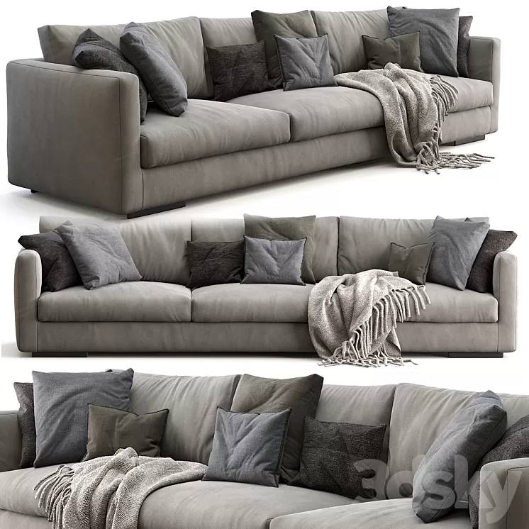 Flexform Sofa Magnum 3D Model Flexform Sofa Magnum 3D Model