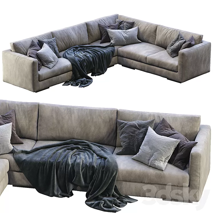 Flexform Sofa MAGNUM 3D Model Flexform Sofa MAGNUM 3D Model