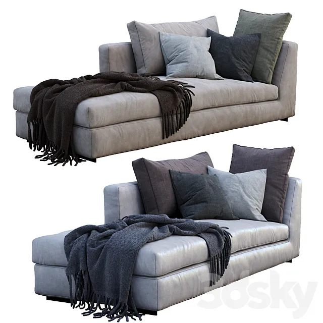 Flexform Sofa MAGNUM 3D Model Flexform Sofa MAGNUM 3D Model