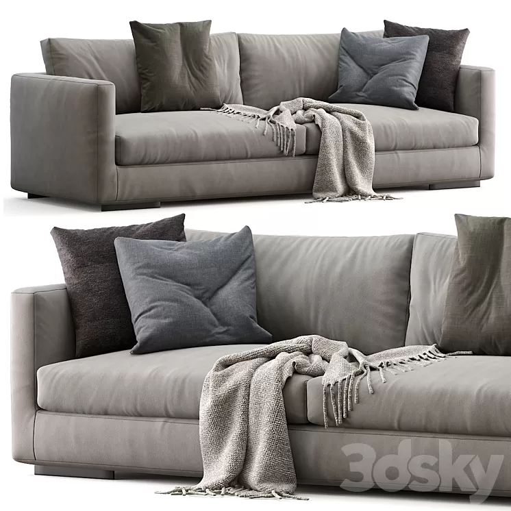 Flexform Sofa MAGNUM 3D Model Flexform Sofa MAGNUM 3D Model