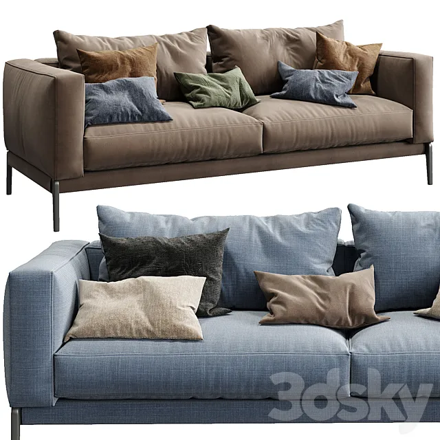 Flexform Sofa Romeo (2 color version) 3DModel