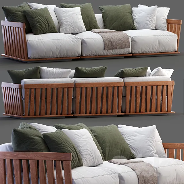 Flexform Sofa ZANTE 3D Model