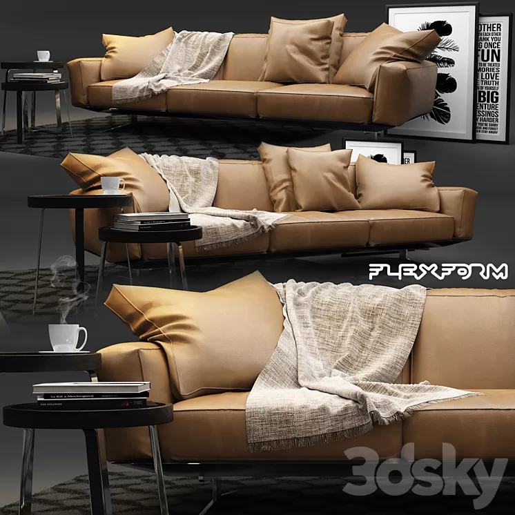 Flexform Soft Dream Sofa 3D Model