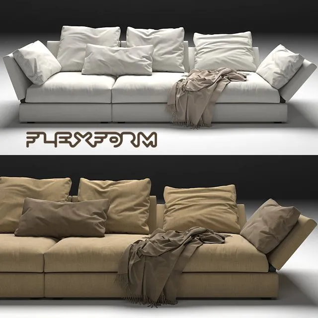 Flexform Sunny sofa 3D Model Flexform Sunny sofa 3D Model