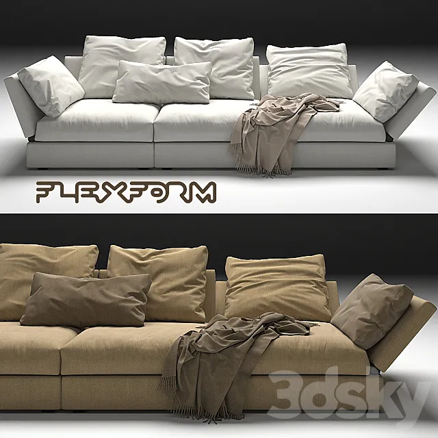Flexform Sunny sofa 3DModel Flexform Sunny sofa 3DModel
