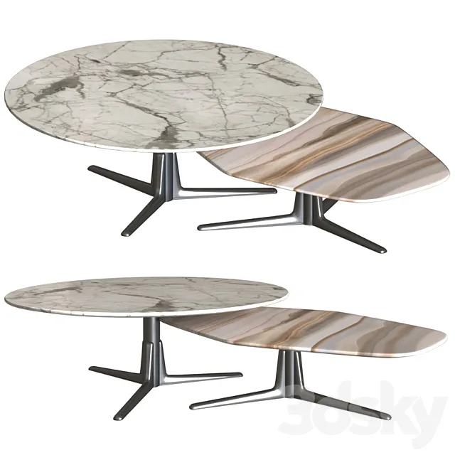 Flexform sveva tables 3DModel Flexform sveva tables 3DModel