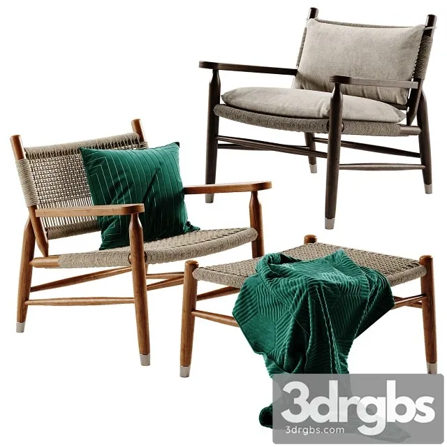 Flexform Tessa Armchair 3D Model Download