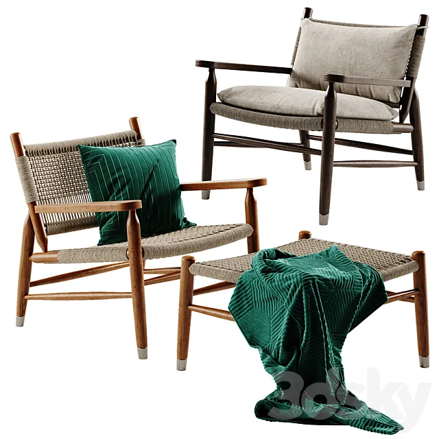 Flexform tessa armchair 3D Model